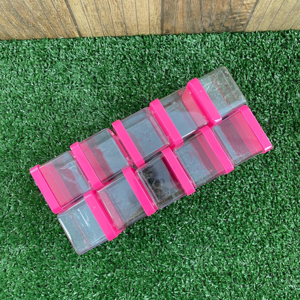 Caixa Acrílica 5x5cm - Tampa Pink