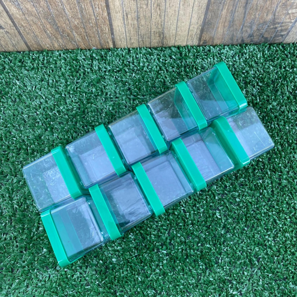 Caixa Acrílica 5x5cm - Tampa Verde