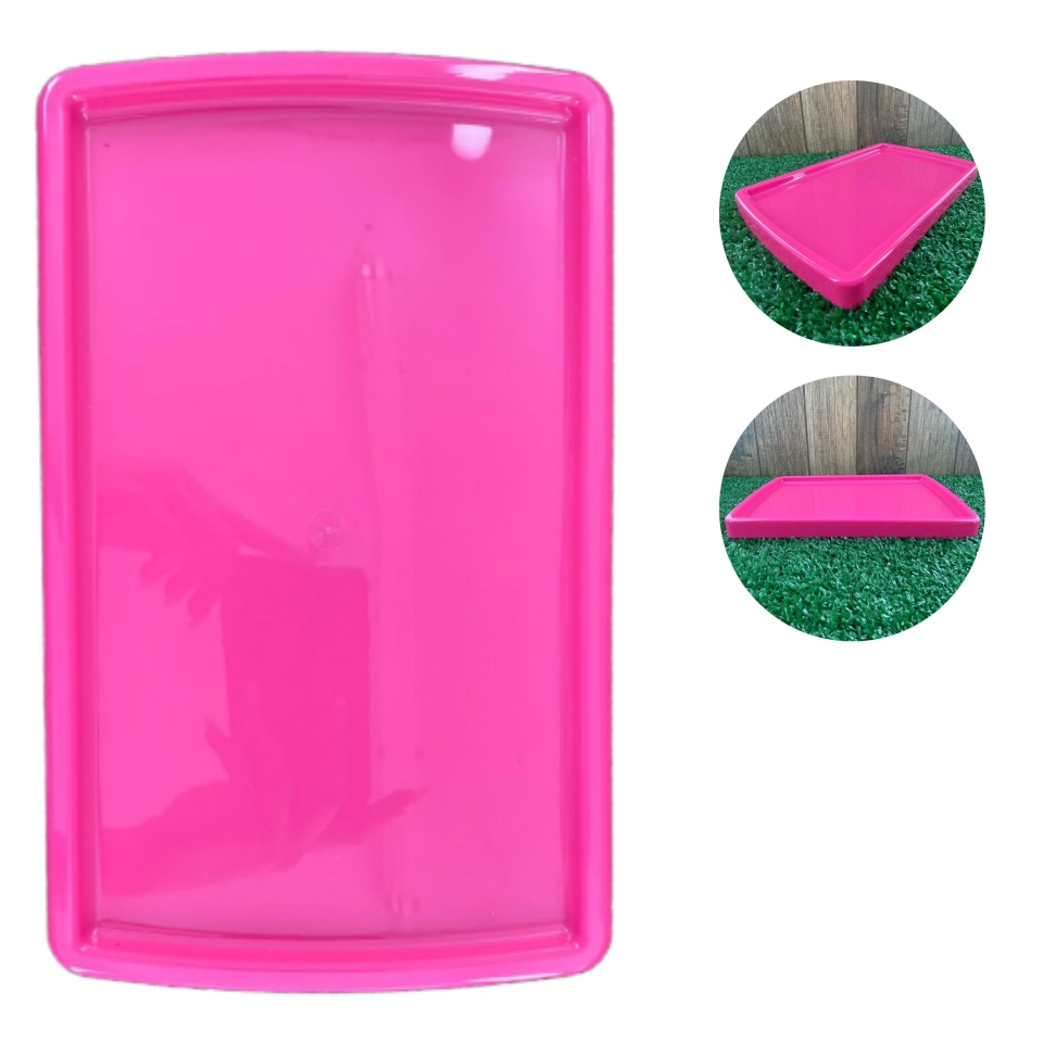 Bandeja Retangular 16X27CM - Pink - UND