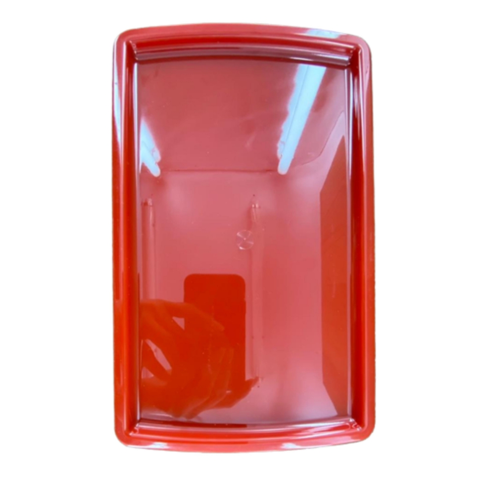 Bandeja Retangular 16X27CM - Vermelho - UND