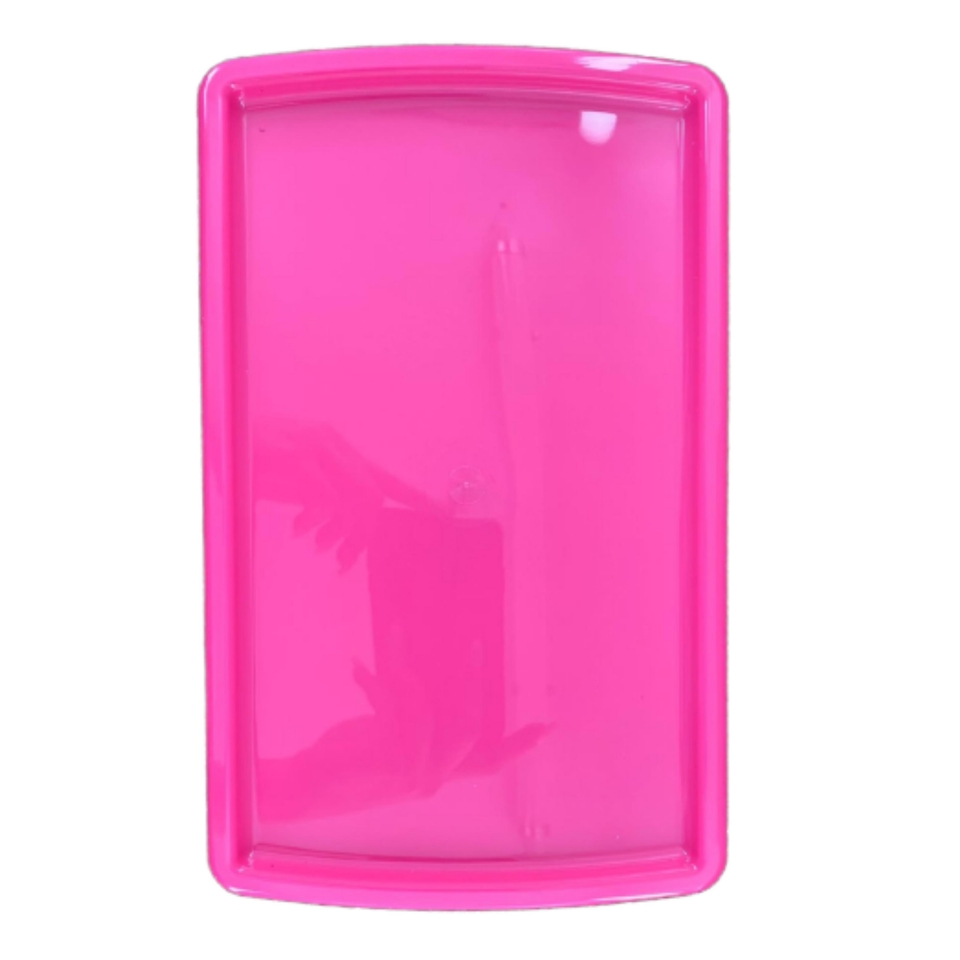 Bandeja Retangular 16X27CM - Pink - UND