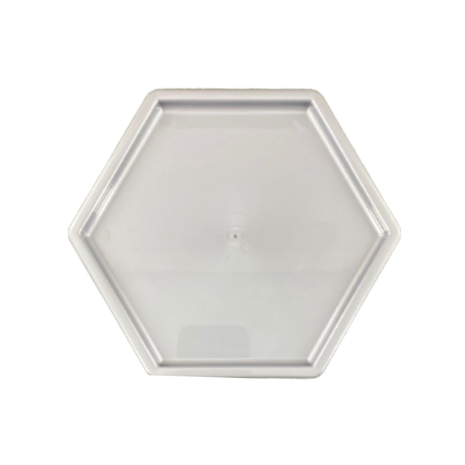 Bandeja Sextavada 18X16CM - Prata - UND