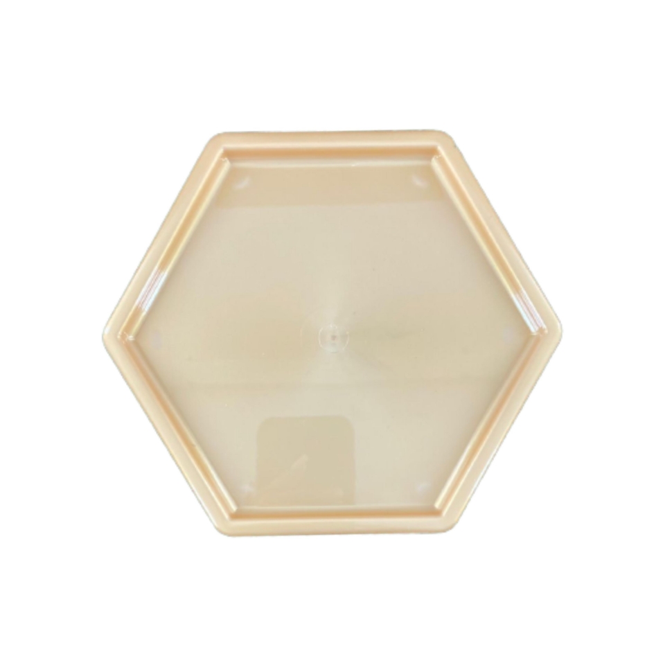 Bandeja Sextavada 18X16CM - Nude - UND