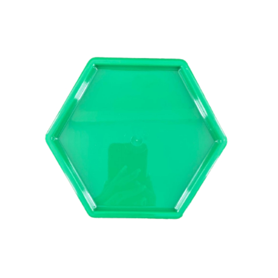Bandeja Sextavada 18X16CM - Verde - UND