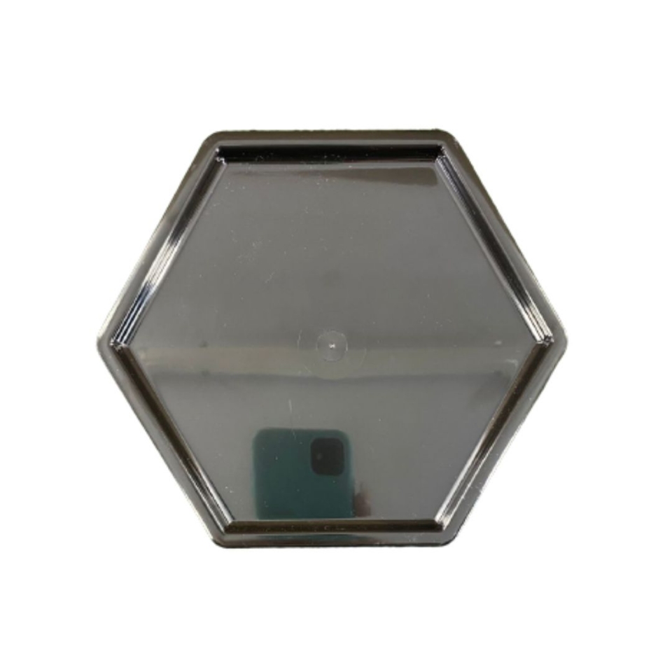 Bandeja Sextavada 18X16CM - Preta - UND