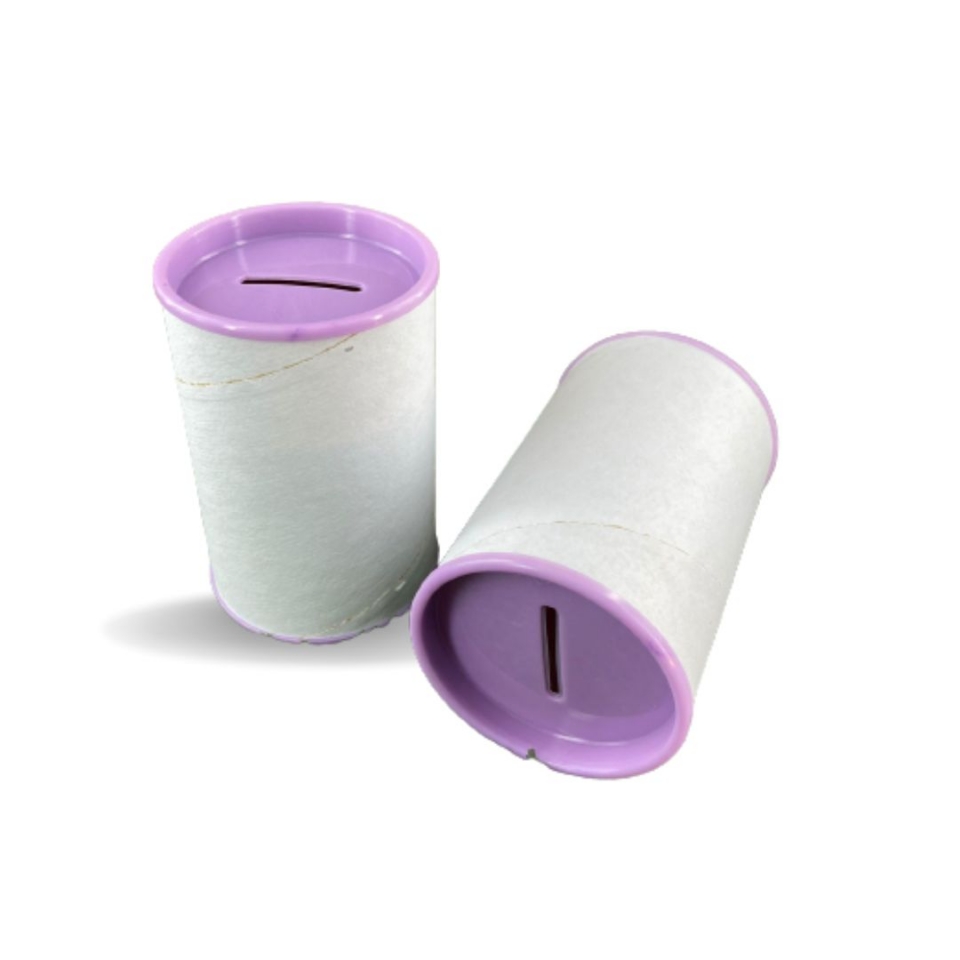 Cofrinho de Papelão - Lilás