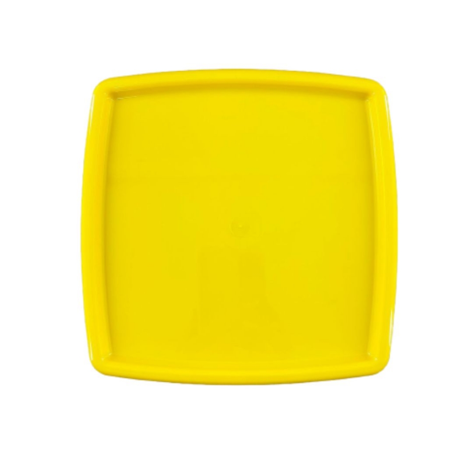 Bandeja Quadrada 18X18CM - Amarela- UND