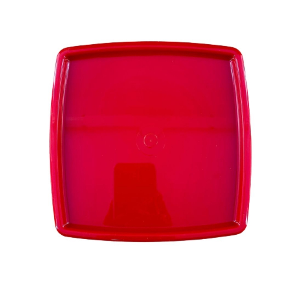 Bandeja Quadrada 18X18CM - Vermelha- UND