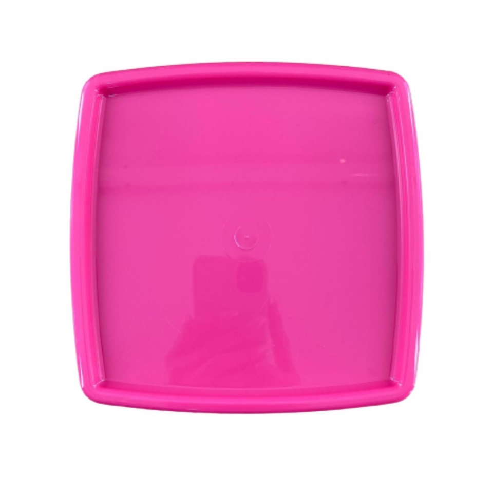 Bandeja Quadrada 18X18CM - Pink - UND