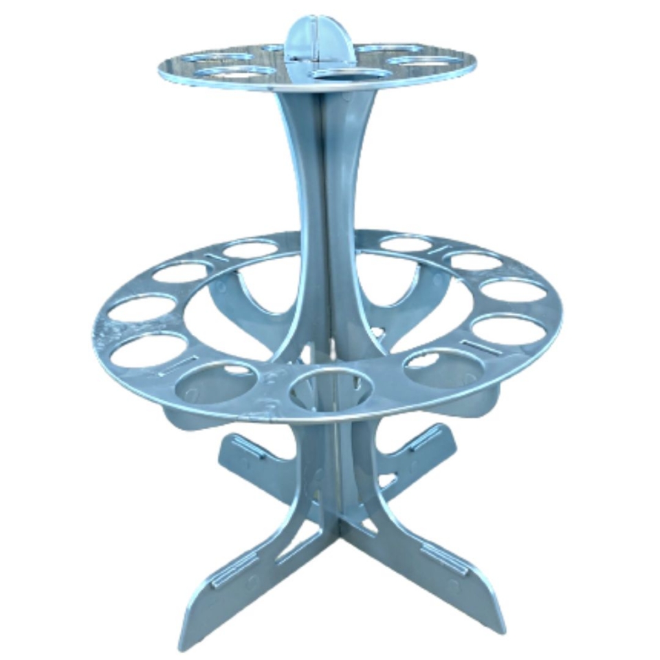 Porta Tubos Redondo - Prata