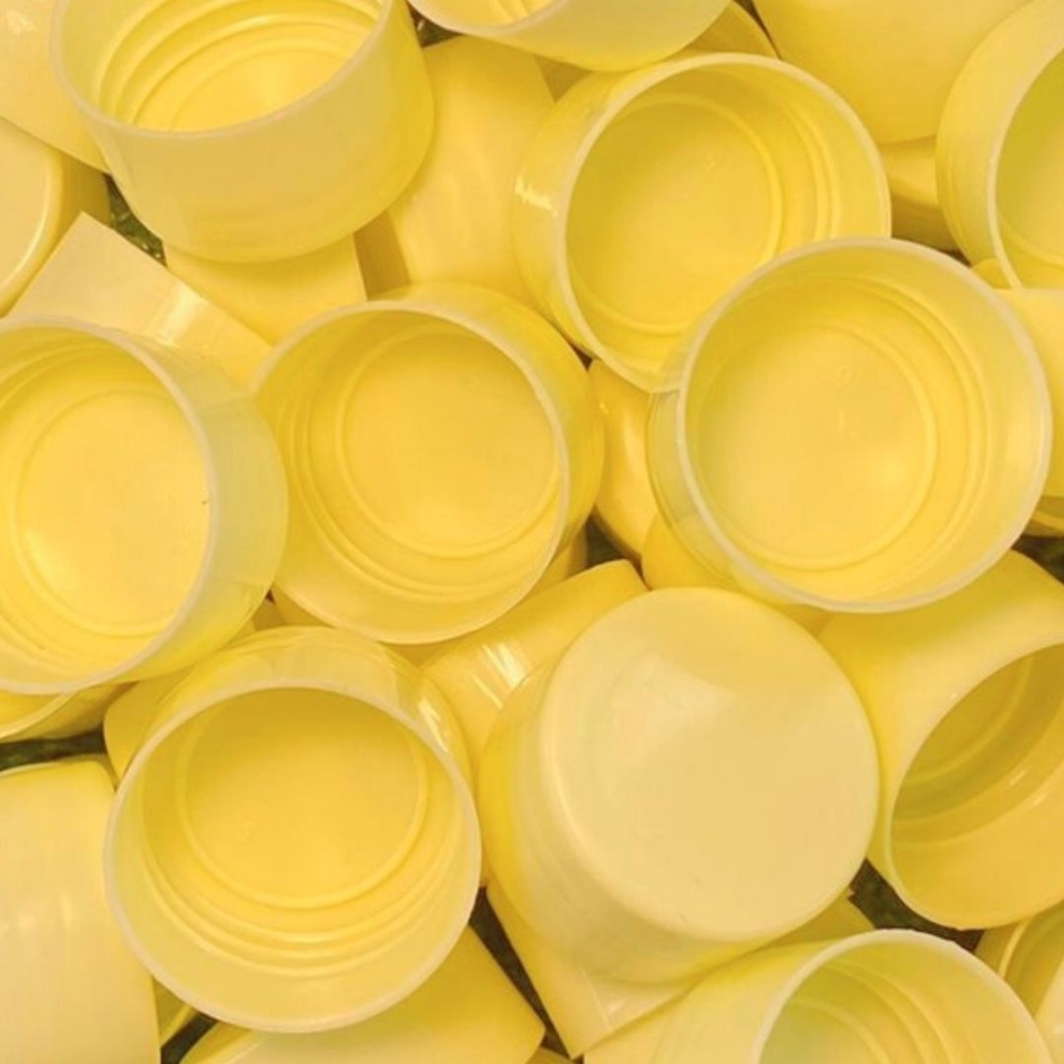 Tampa Plástica 28mm - Amarelo Candy