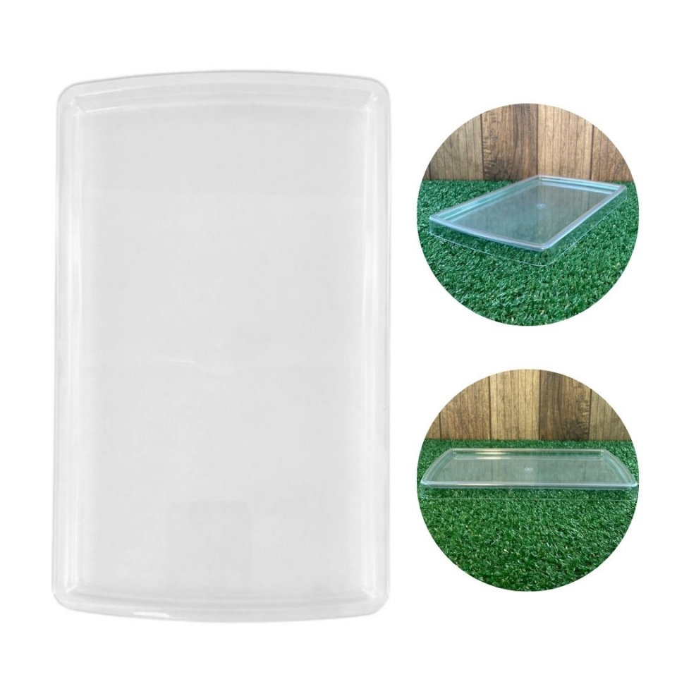 Bandeja Retangular 16X27CM - Cristal - UND