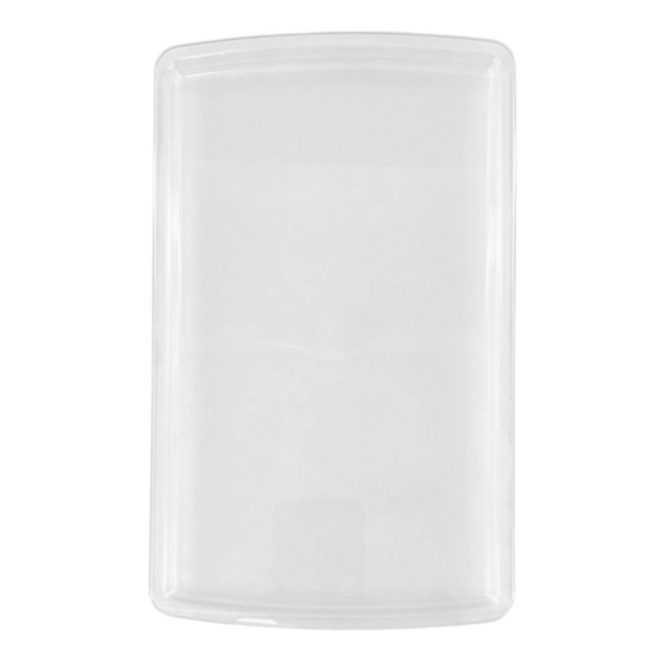 Bandeja Retangular 16X27CM - Cristal - UND