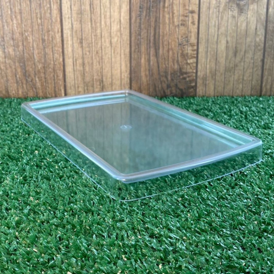 Bandeja Retangular 16X27CM - Cristal - UND