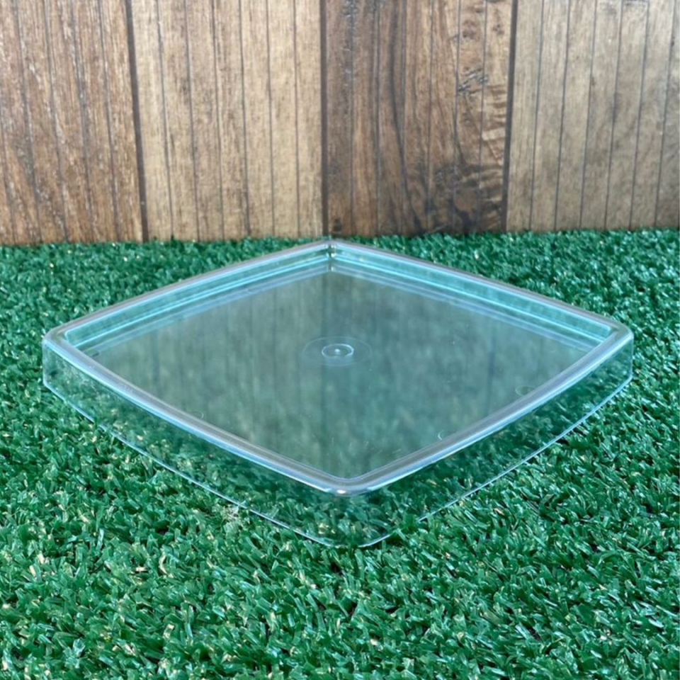 Bandeja Quadrada 18X18CM - Cristal - UND