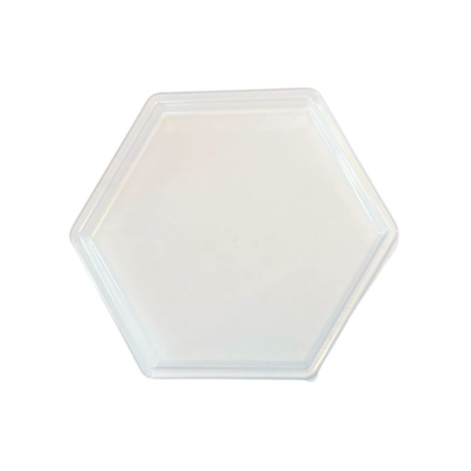 Bandeja Sextavada 18X16CM - Cristal - UND