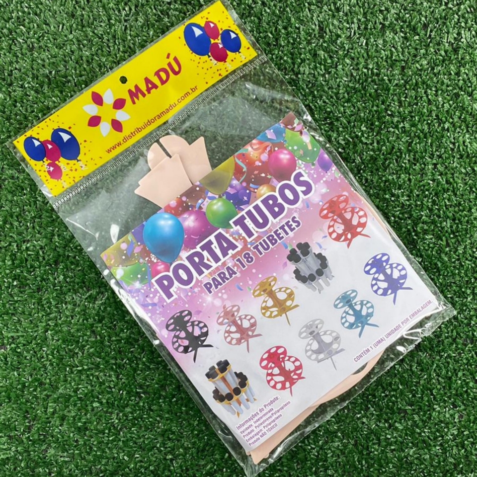 Porta Tubos Redondo - Nude