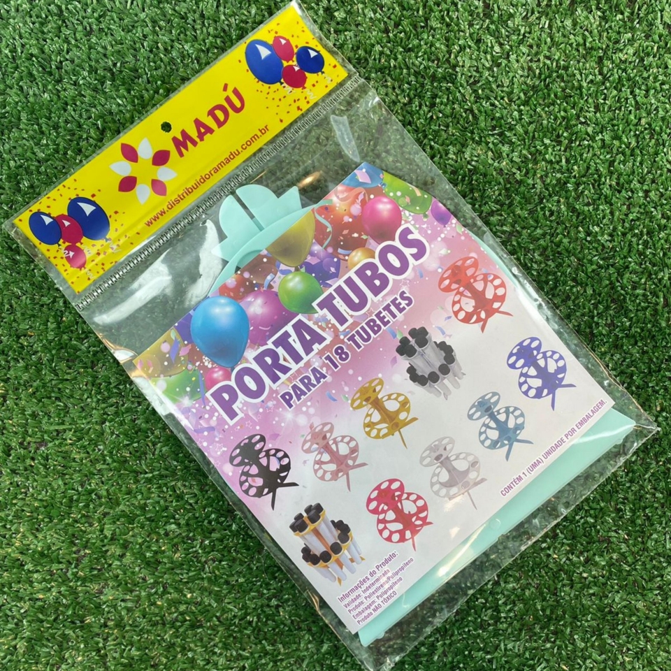 Porta Tubos Redondo - Azul Bebê