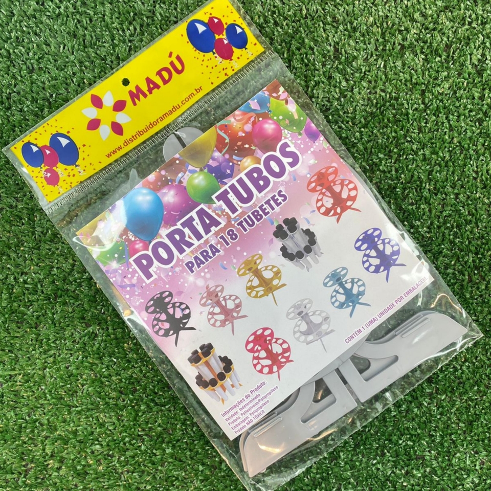 Porta Tubos Redondo - Prata