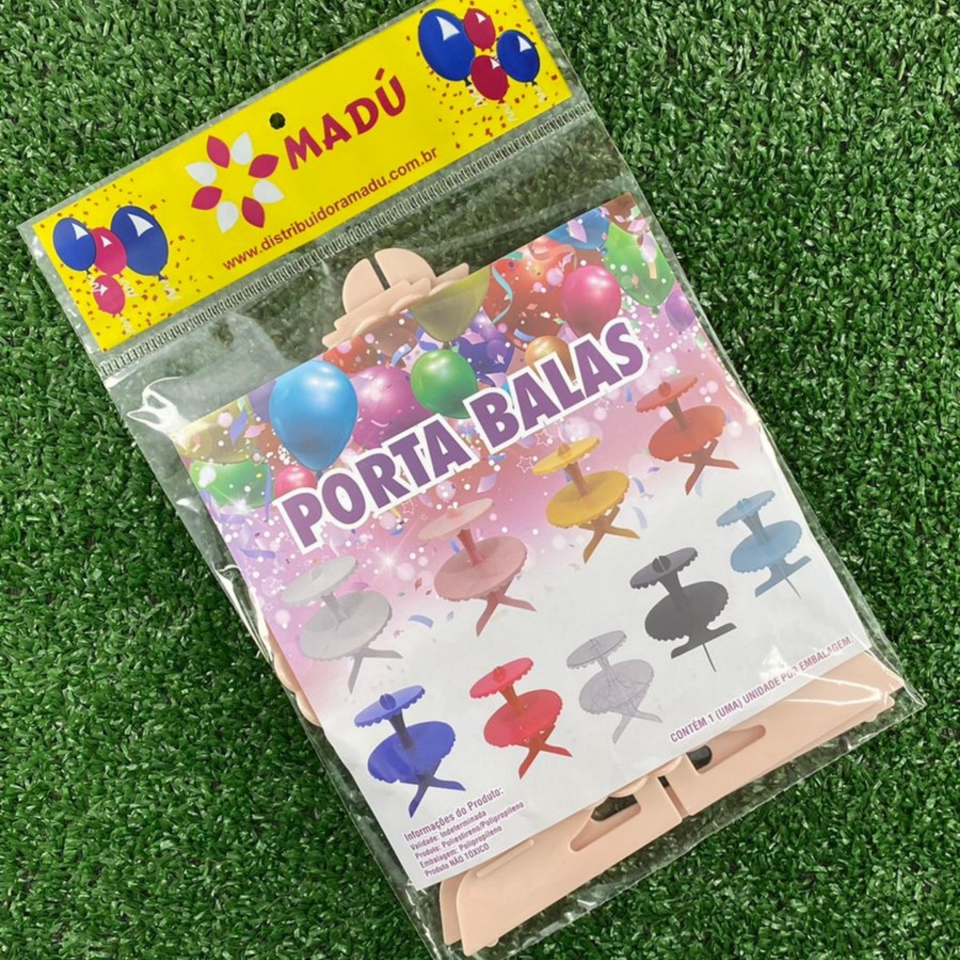 Porta Balas Duplo 22cm - Nude