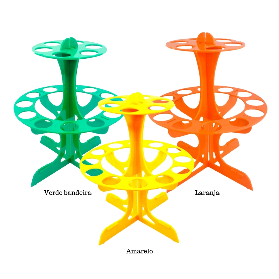 Porta Tubos Redondo - Branco