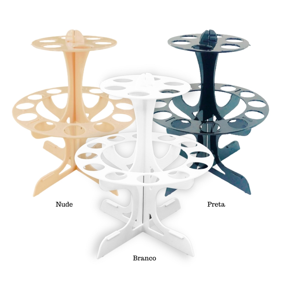 Porta Tubos Redondo - Branco