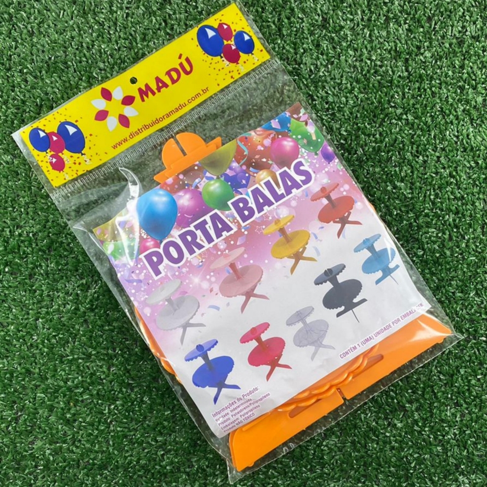 Porta Balas Duplo 22cm - Laranja