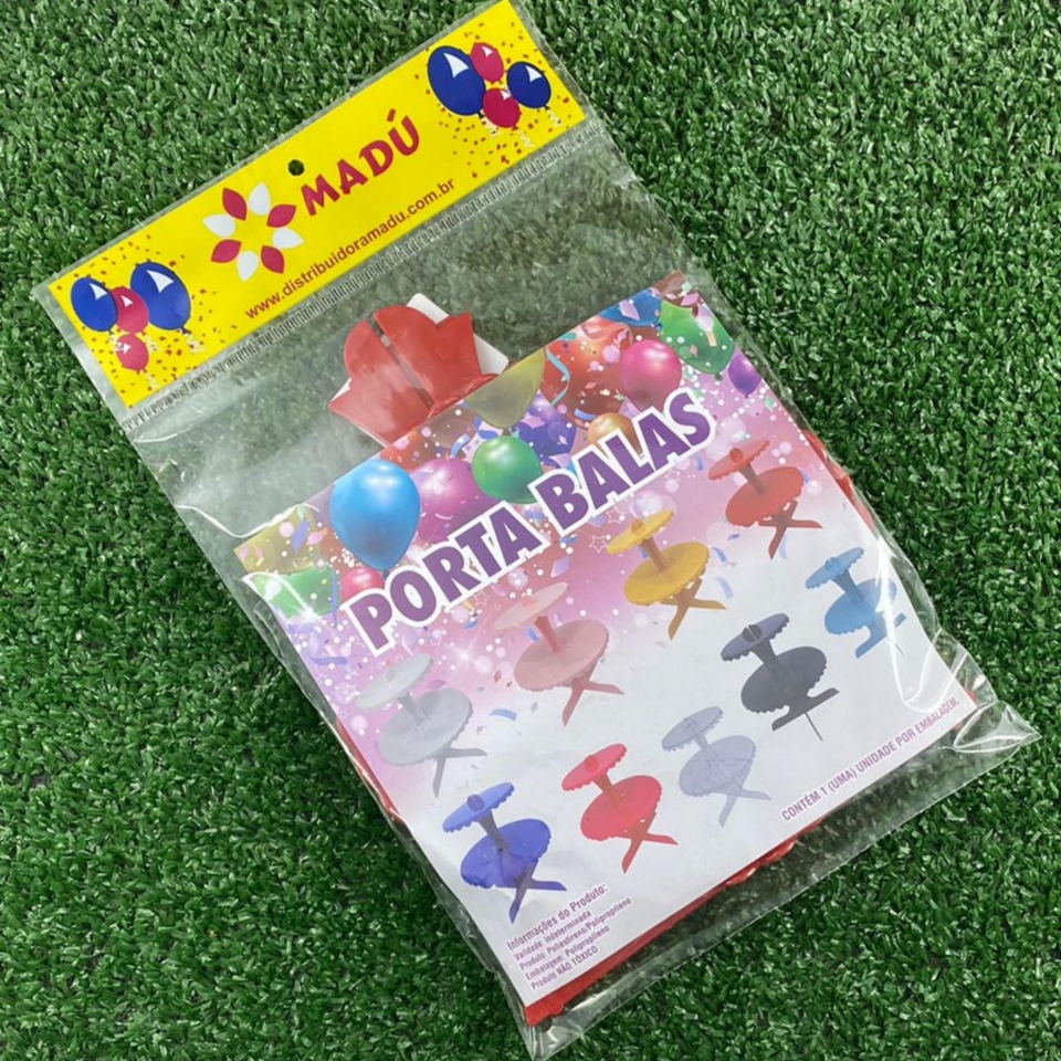 Porta Balas Duplo 22cm - Vermelho