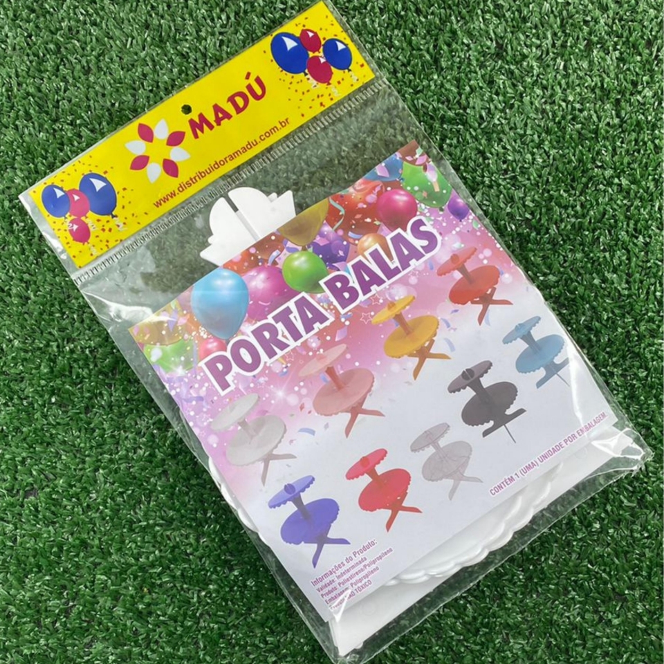 Porta Balas Duplo 22cm - Branco