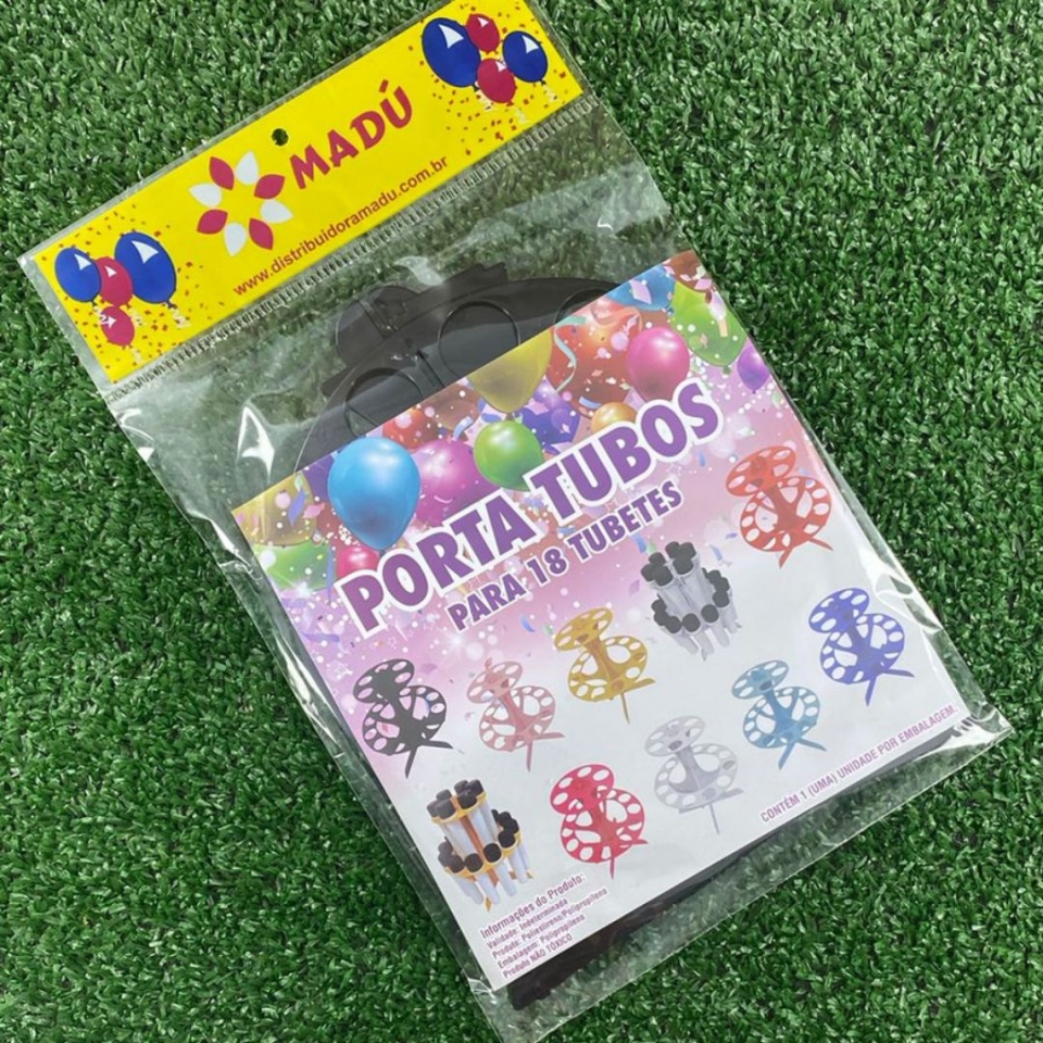 Porta Tubos Redondo - Preto