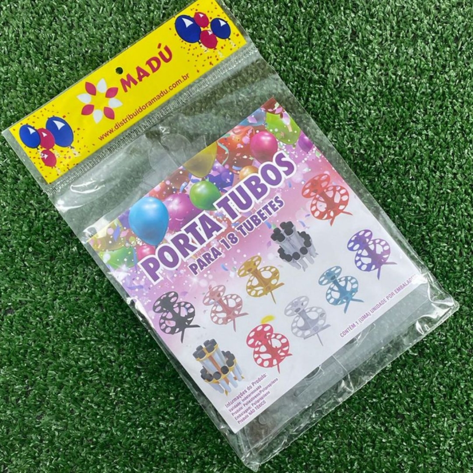 Porta Tubos Redondo - Cristal