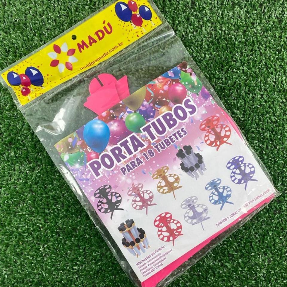 Porta Tubos Redondo - Pink