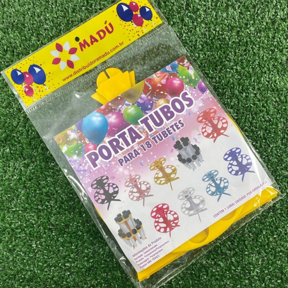 Porta Tubos Redondo - Amarelo