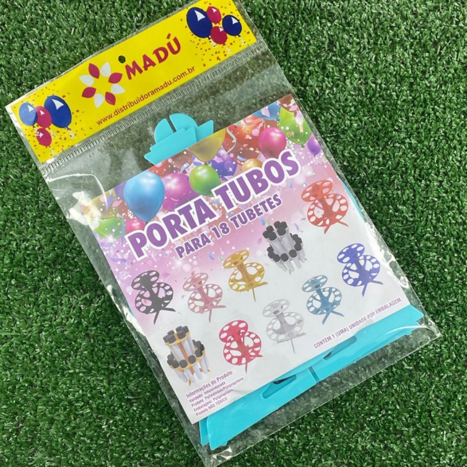 Porta Tubos Redondo - Azul Tiffany