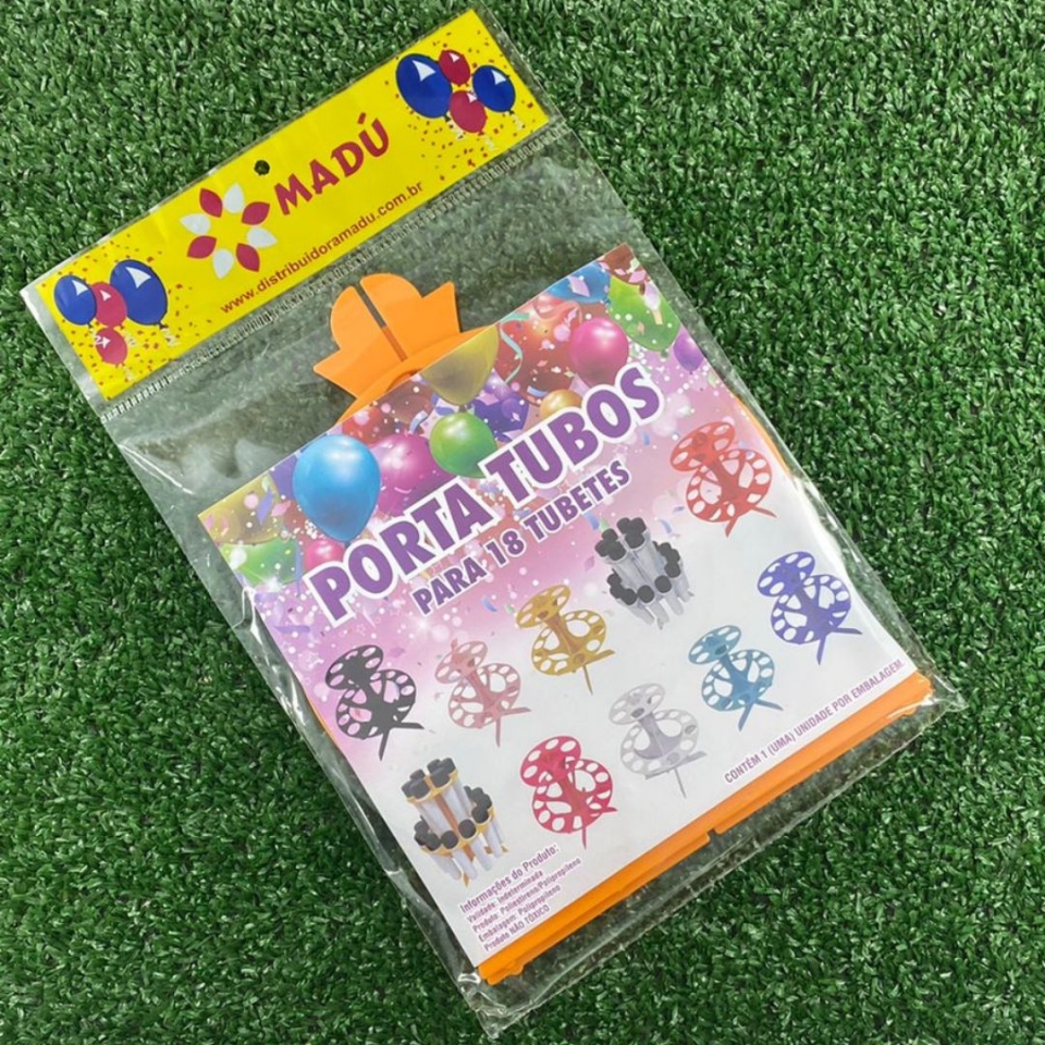 Porta Tubos Redondo - Laranja