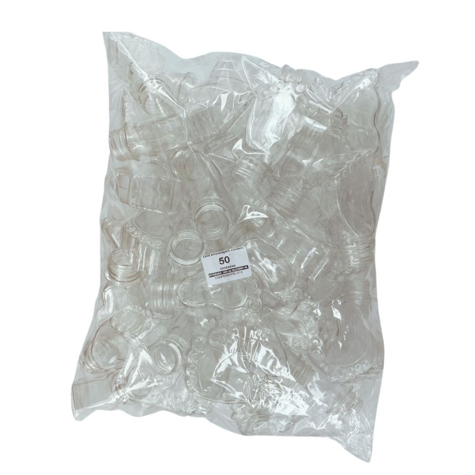 Frasco Pezinho de Bebê - Transparente