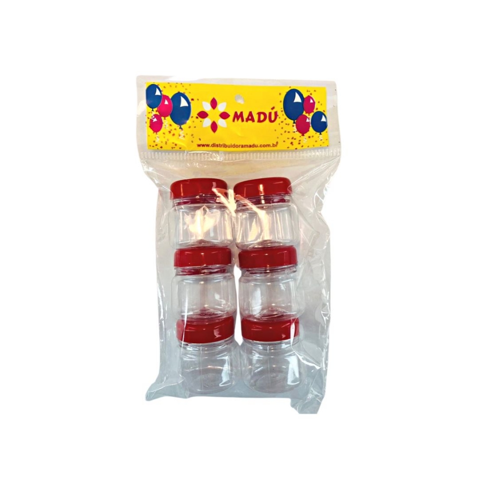Pote Geleinha Redondo 50ml - Vermelho