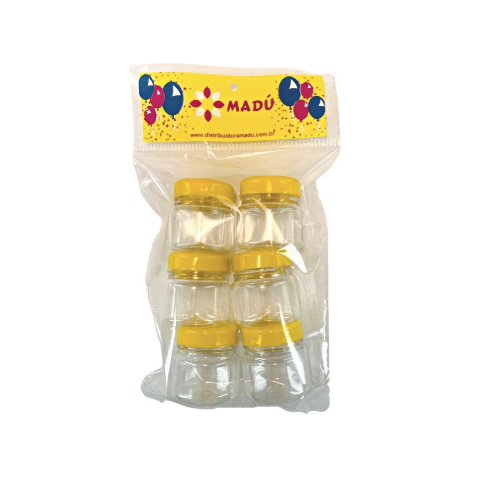 Pote Geleinha Redondo 50ml - Amarelo