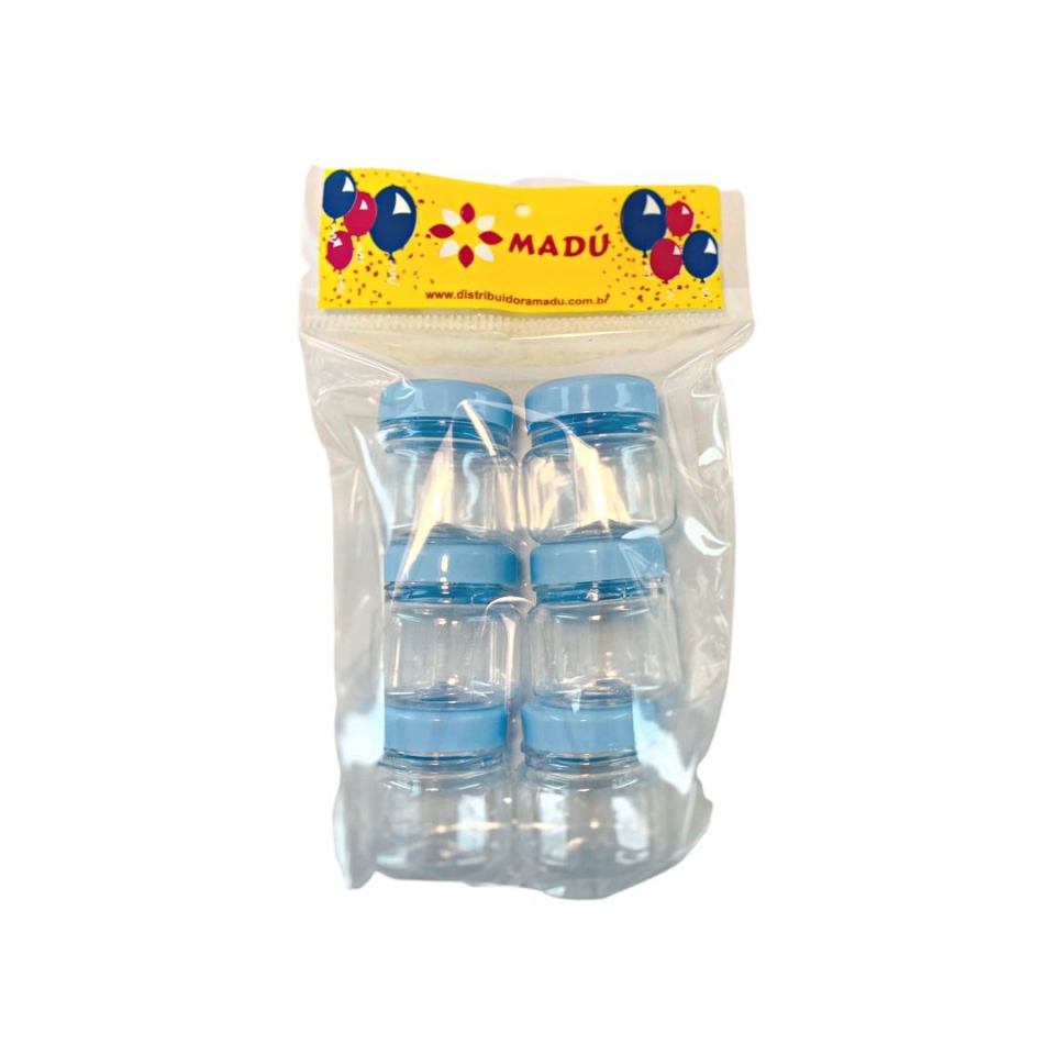 Pote Geleinha Redondo 50ml - Azul Bebê