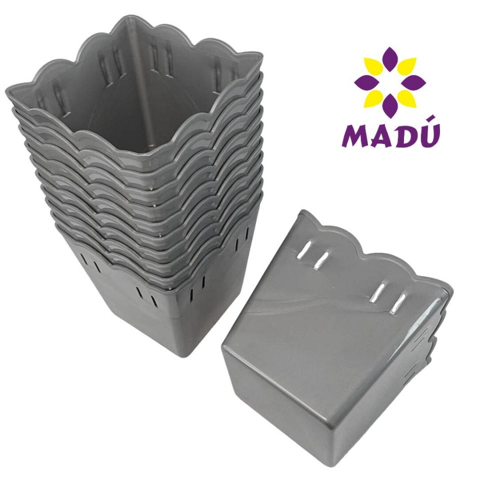 Cachepot Plástico PF 10 und - Prata