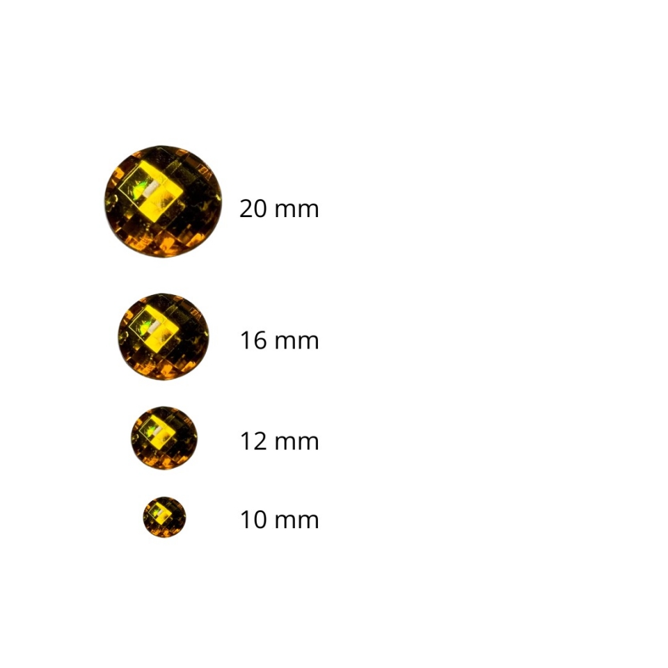 Chaton Redondo 16mm - Dourado