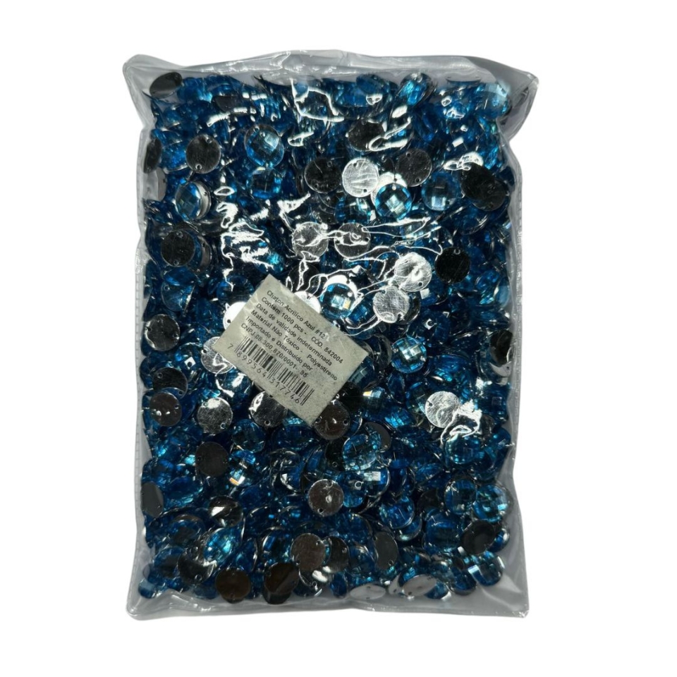 Chaton Redondo 10mm - Azul