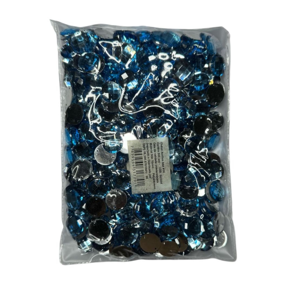 Chaton Redondo 10mm - Azul