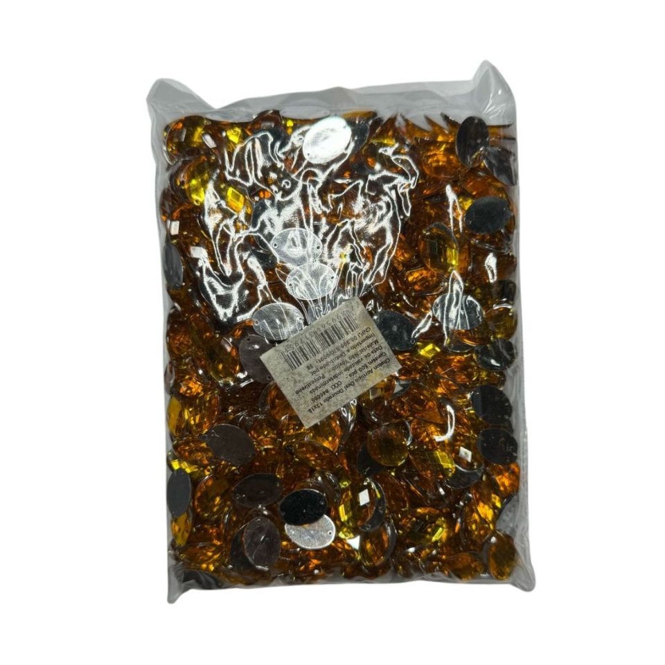 Chaton Oval 8X10 - Dourado