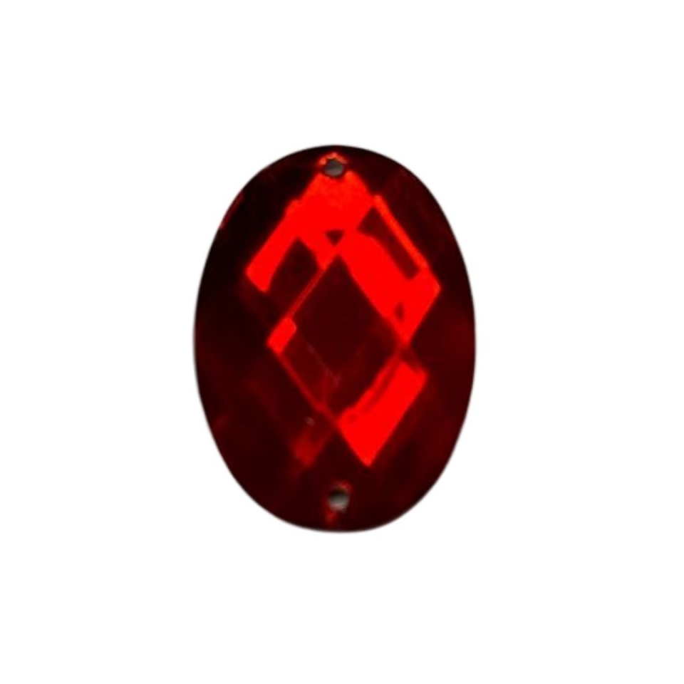 Chaton Oval 18x25 - Vermelho