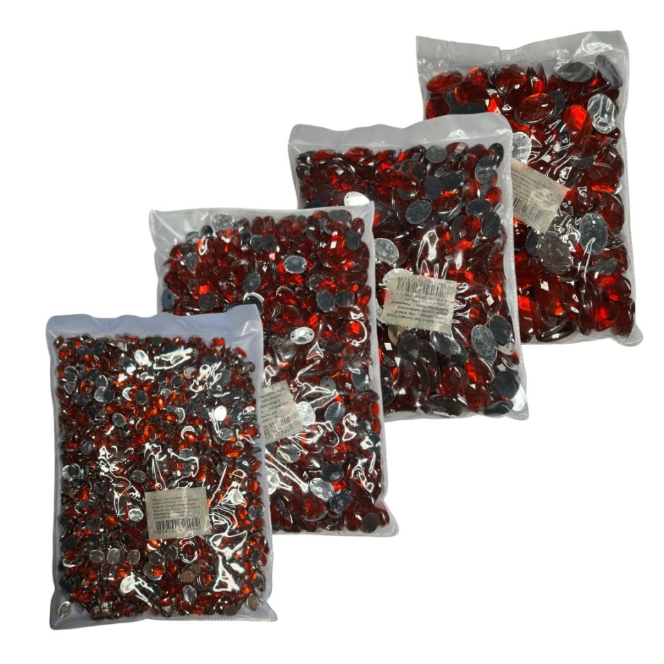 Chaton Oval 18x25 - Vermelho