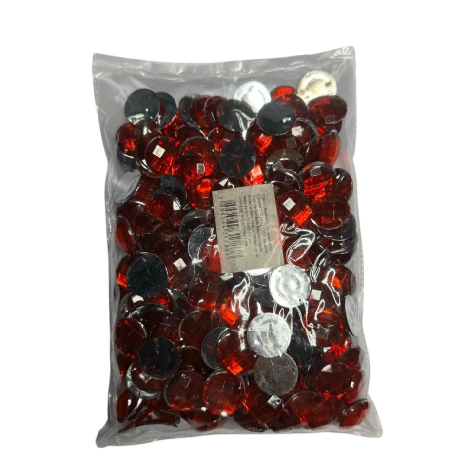 Chaton Redondo 20mm - Vermelho