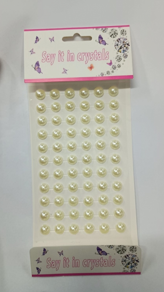 Meia Pérola Adesiva Natural - 10 mm