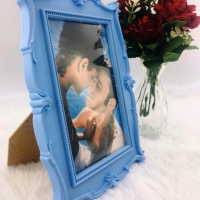 Porta Retrato Plstico Colonial - Azul beb