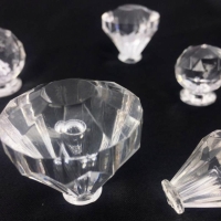 Puxador Acrlico Diamante 30mm - Cristal